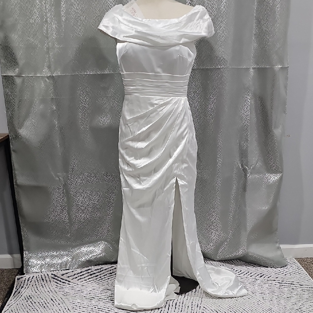 Elegant White Evening Gown